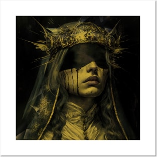 Blind Maiden dark gothic woman Posters and Art